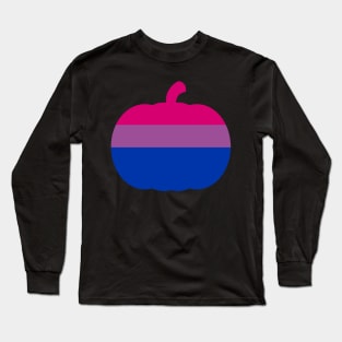 Halloween Pumpkin LGBT Flag Bisexual Long Sleeve T-Shirt